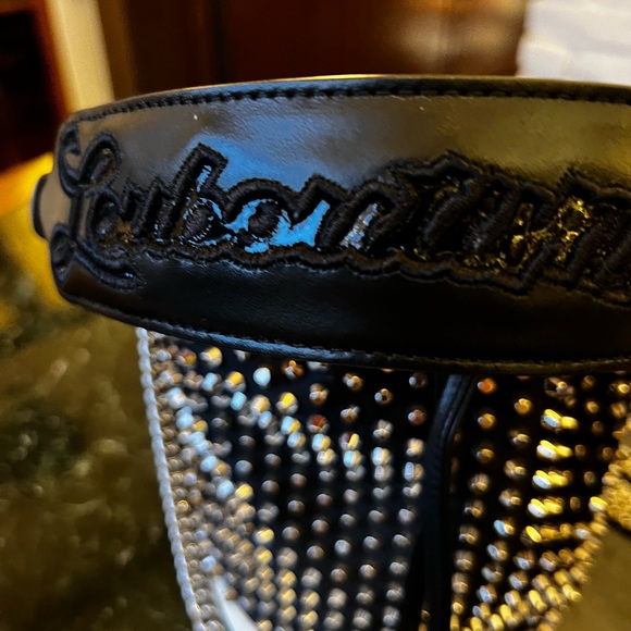 Christian Louboutin RARE limited collection  MarieJane SILVER STUDDED Bucket - Picture 5 of 16